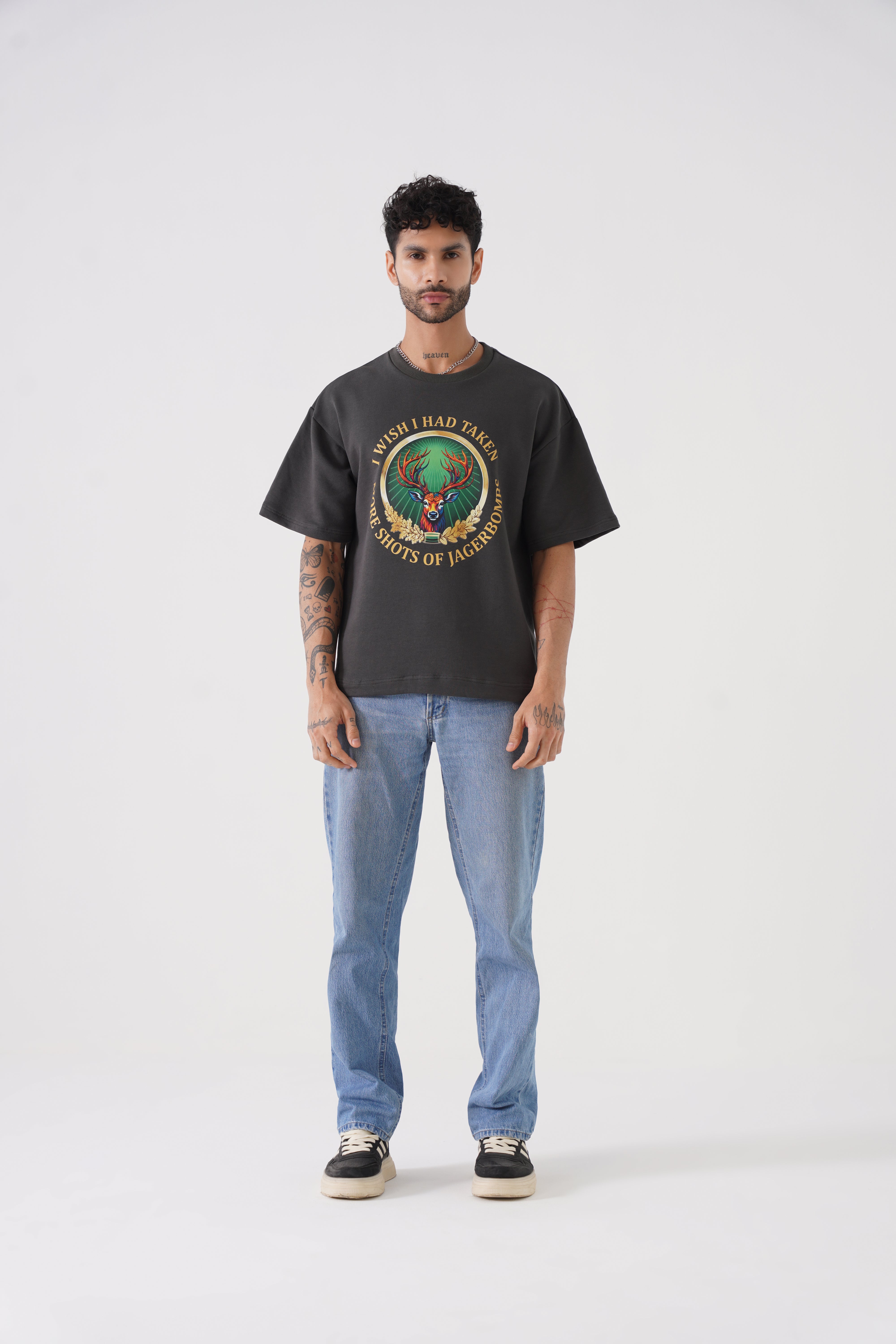 Jagermister Drop Shoulder Unisex Tshirt – Oversized