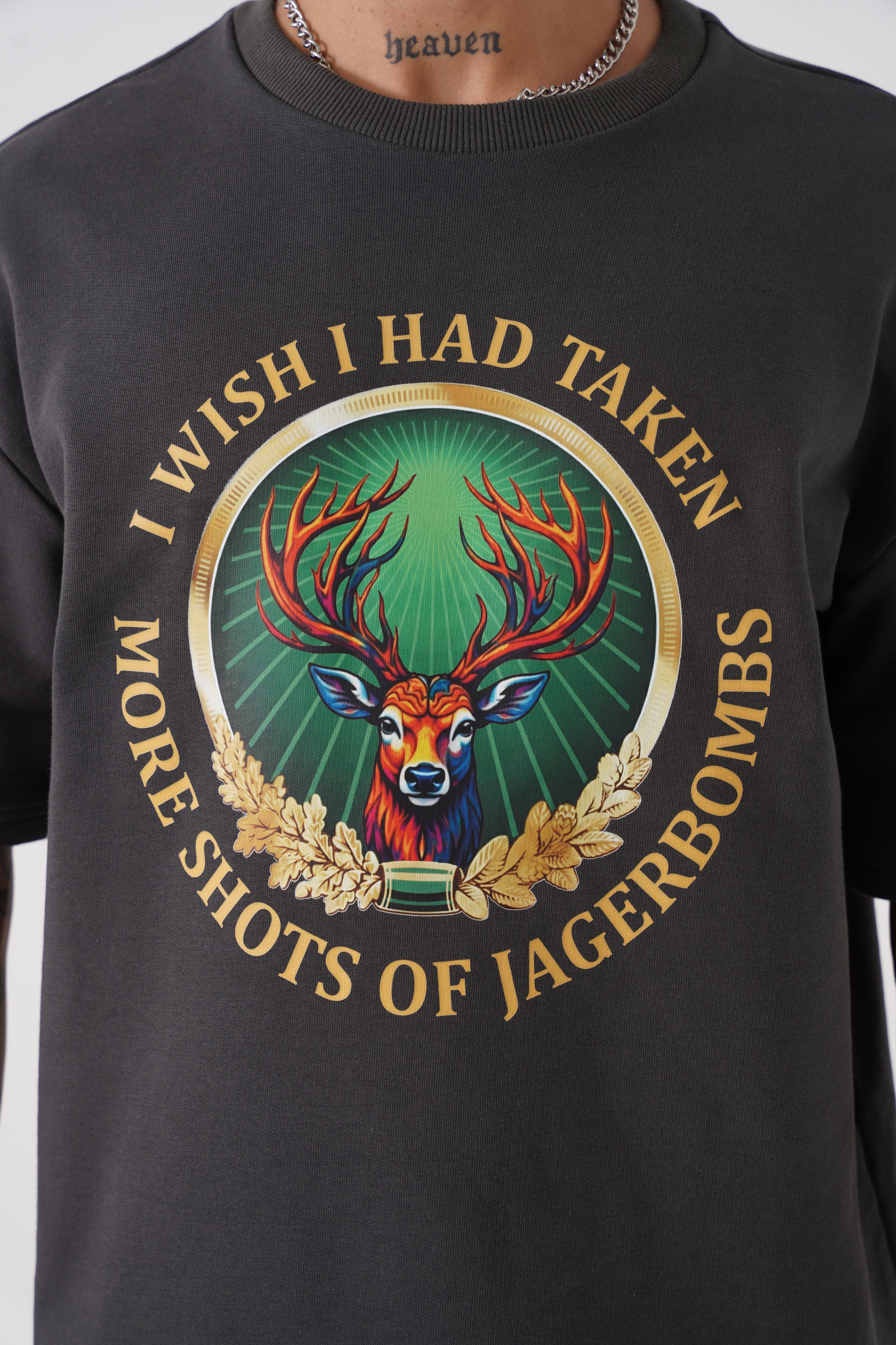 Jagermister Drop Shoulder Unisex Tshirt – Oversized