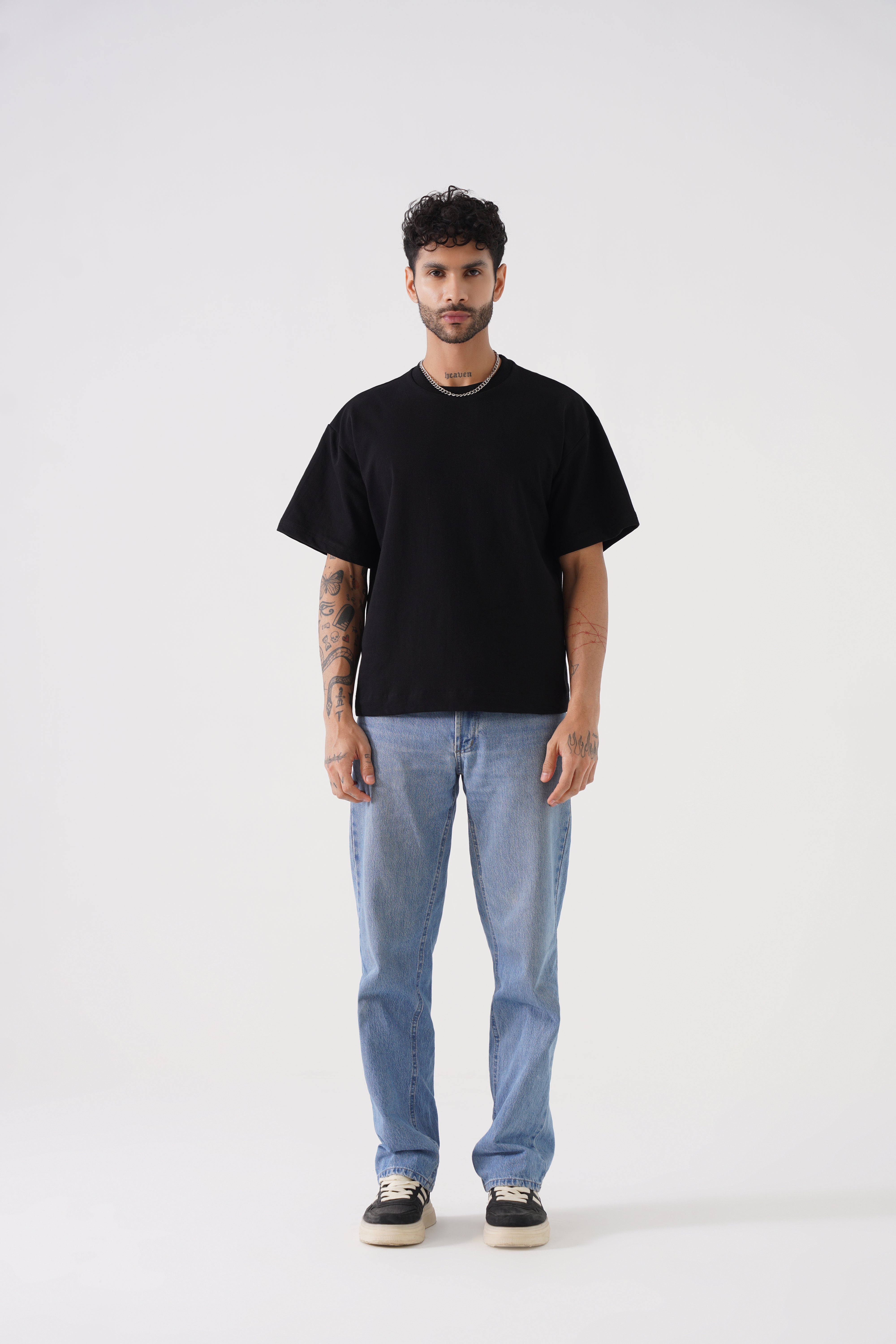 Drop Shoulder Unisex Tshirt (Black)