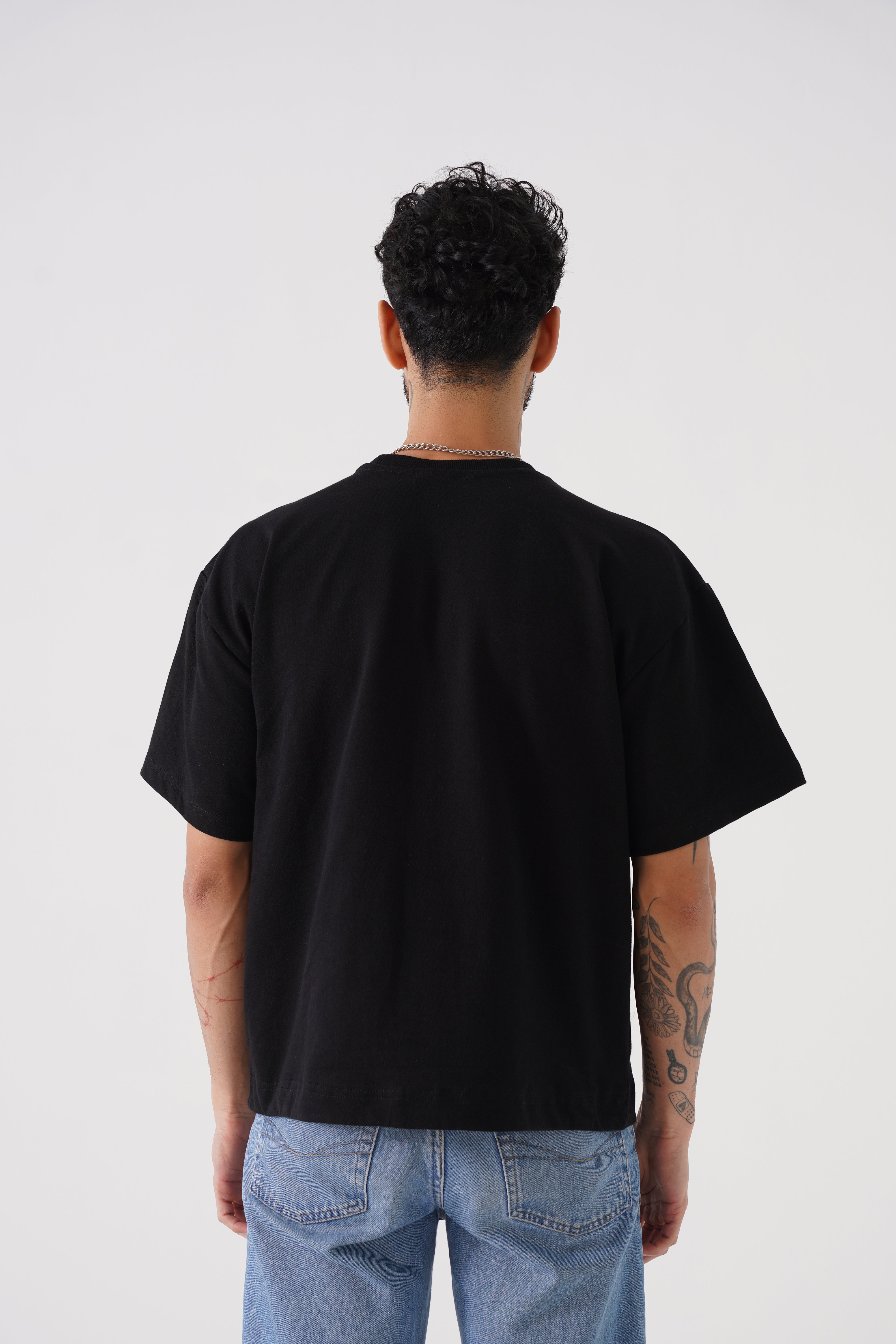 Drop Shoulder Unisex Tshirt (Black)