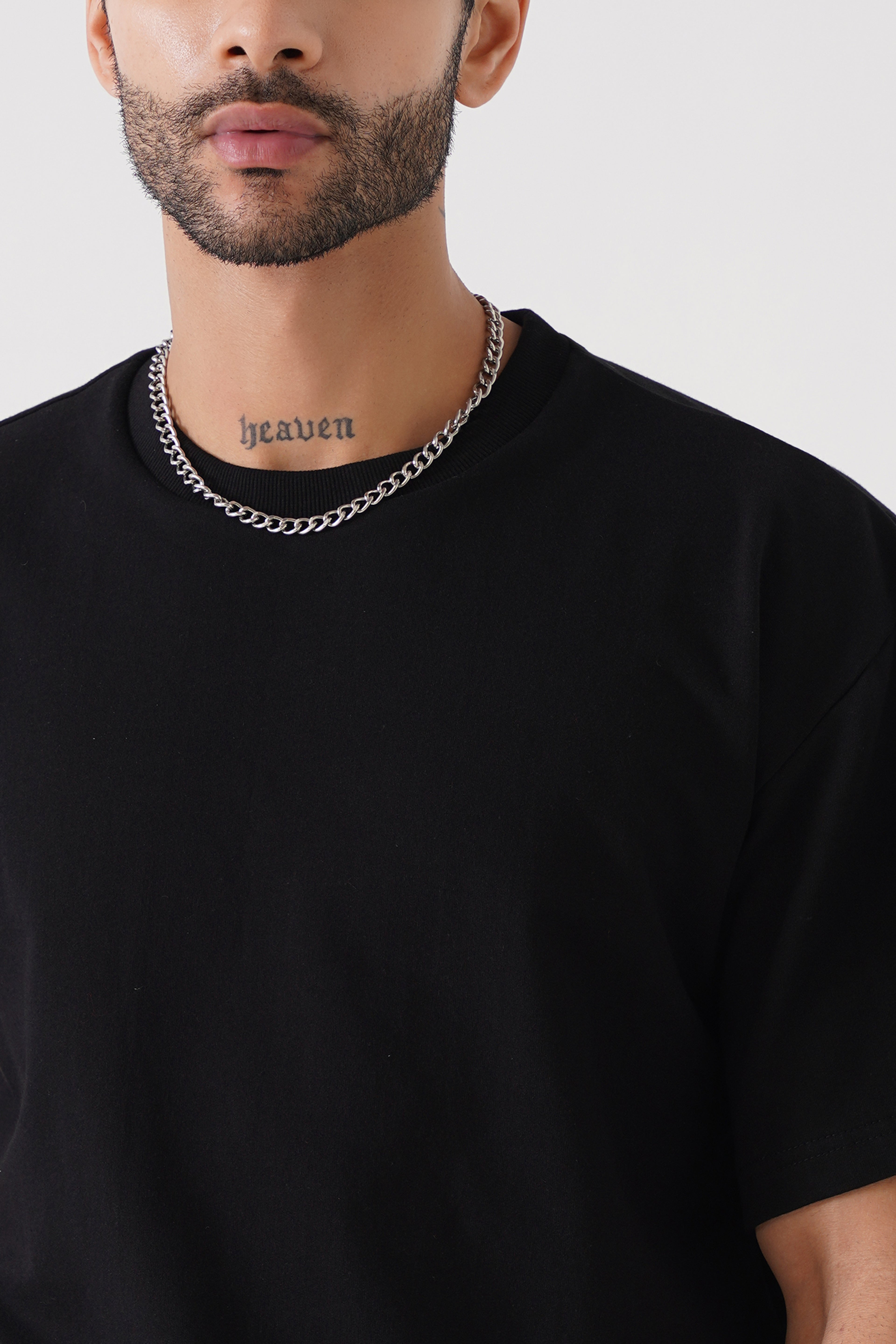 Drop Shoulder Unisex Tshirt (Black)