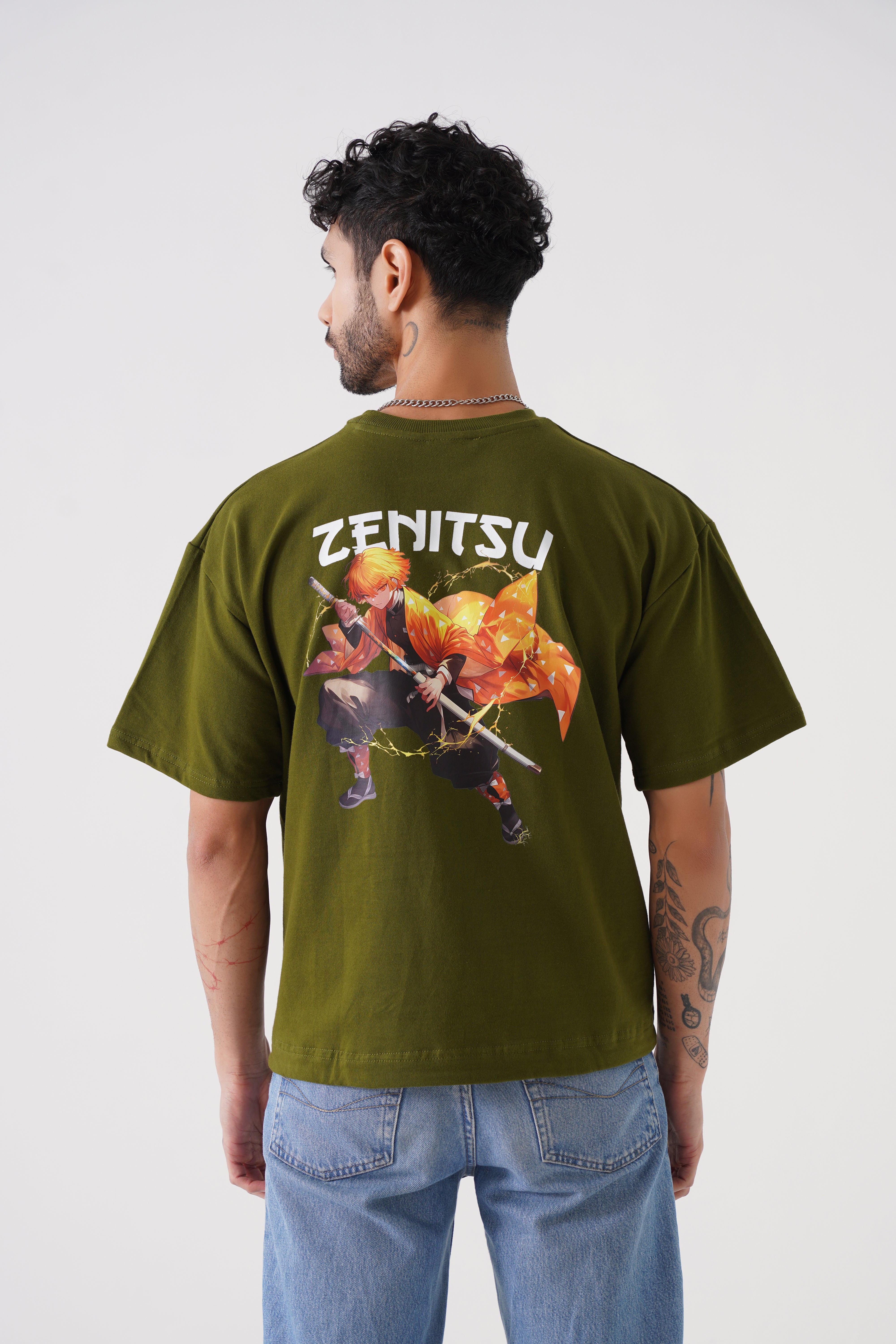 Zenitsu Drop Shoulder Unisex Tshirt - Oversized