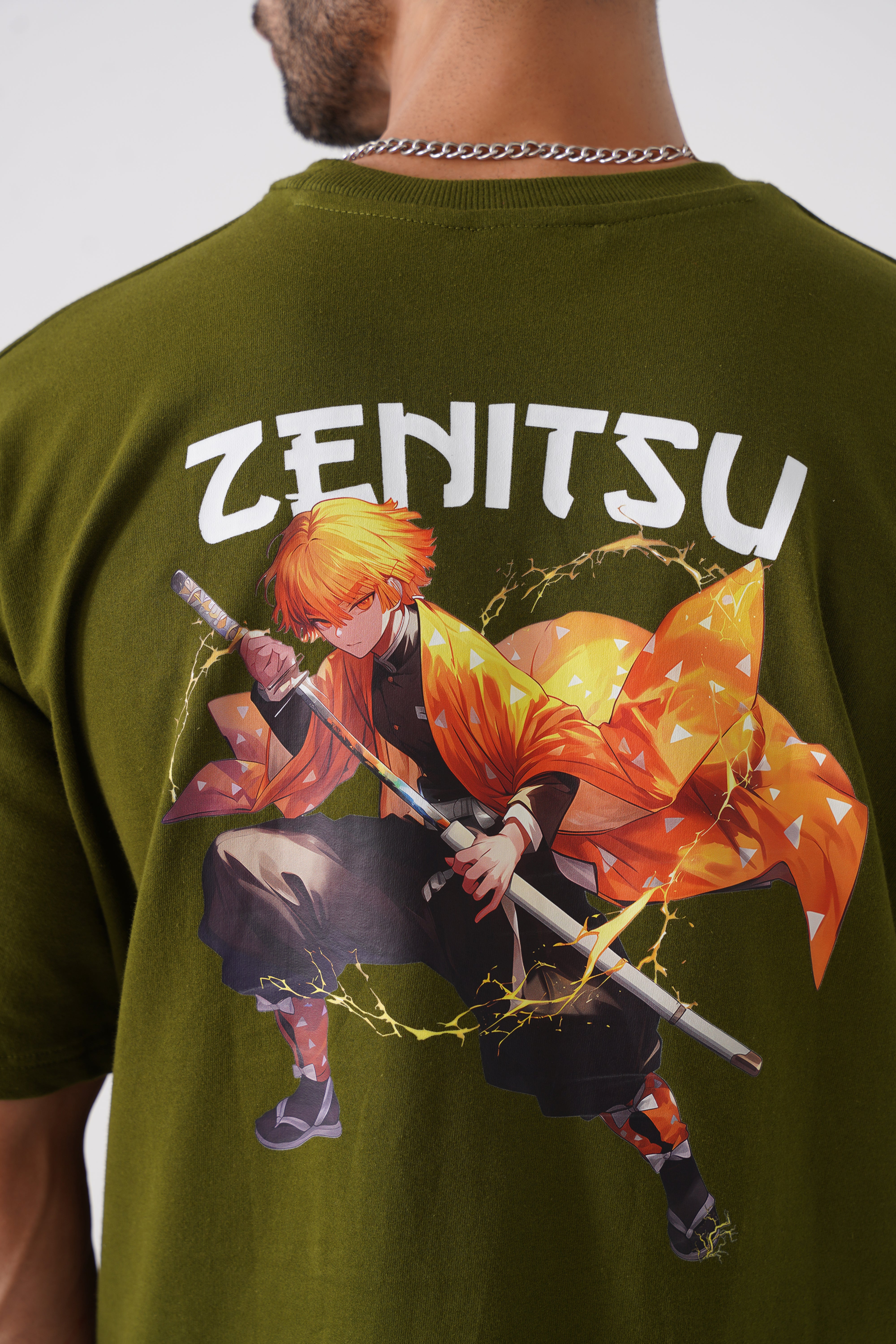 Zenitsu Drop Shoulder Unisex Tshirt - Oversized