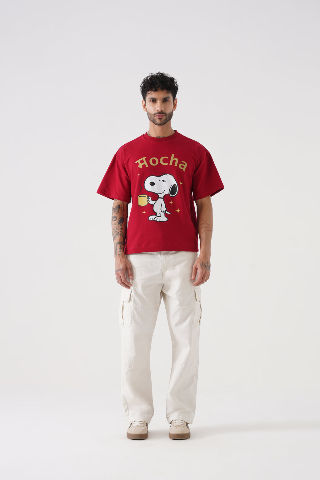 Mocha Drop Shoulder Unisex Tshirt – Oversized