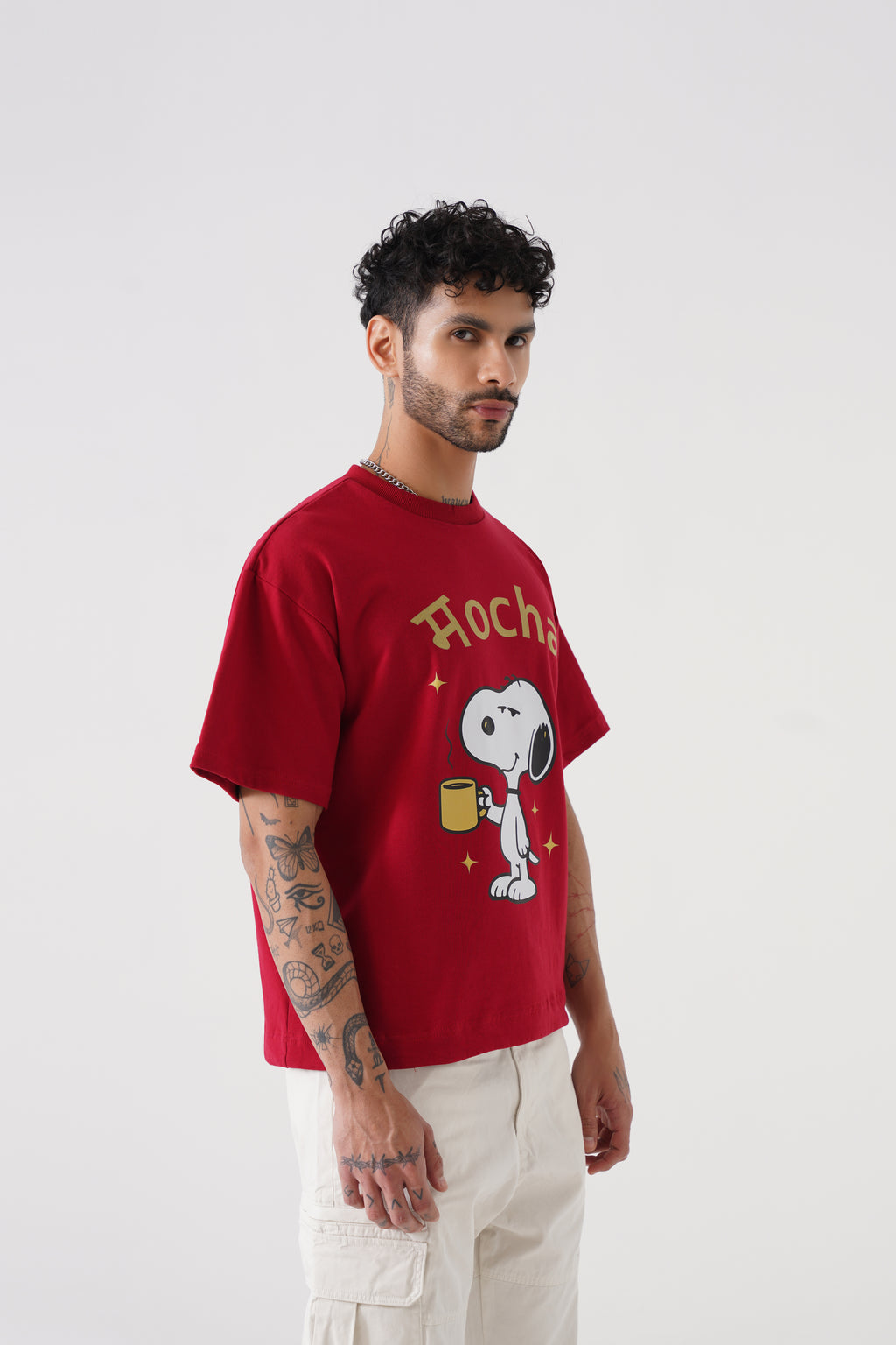 Mocha Drop Shoulder Unisex Tshirt – Oversized