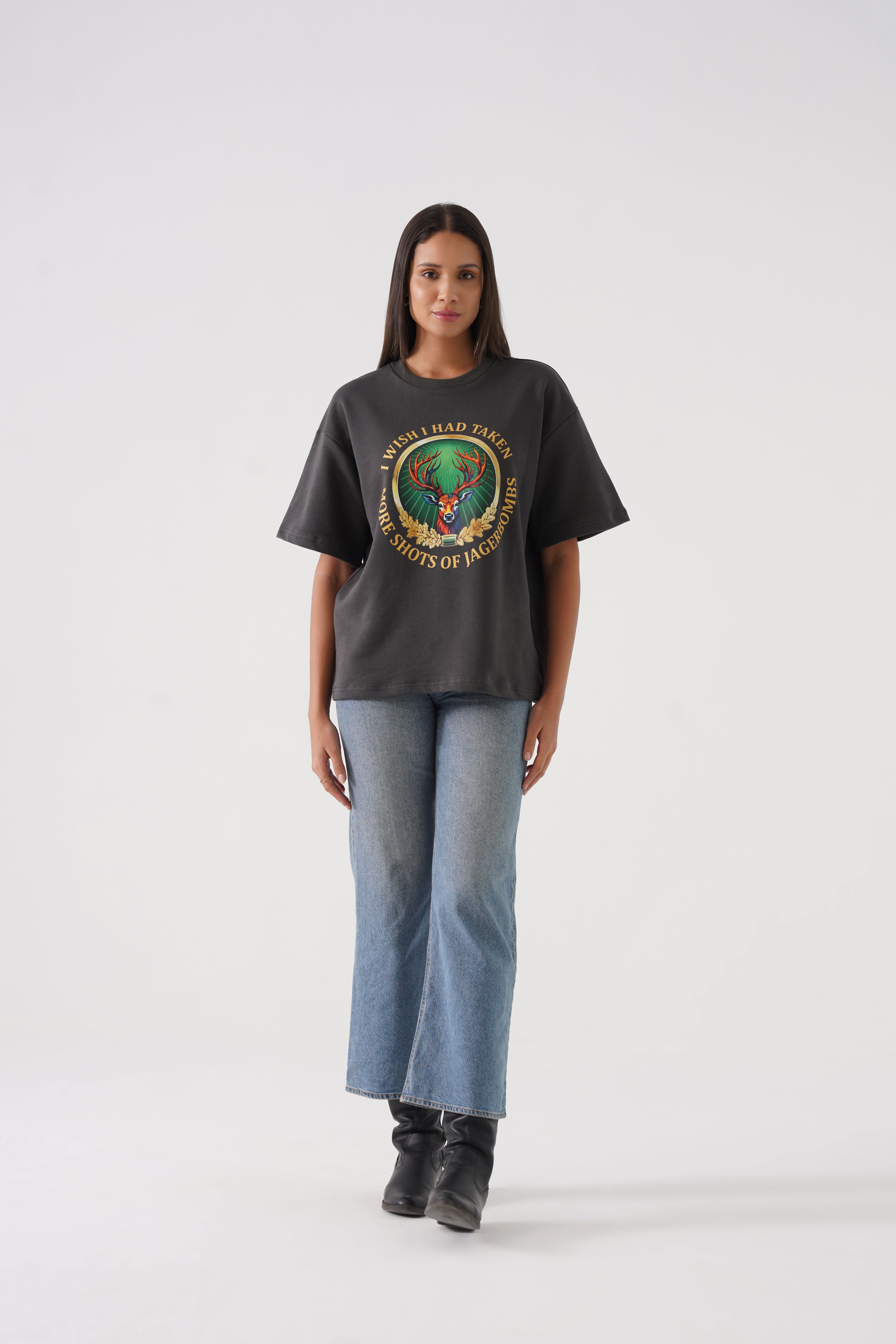 Jagermister Drop Shoulder Unisex Tshirt – Oversized