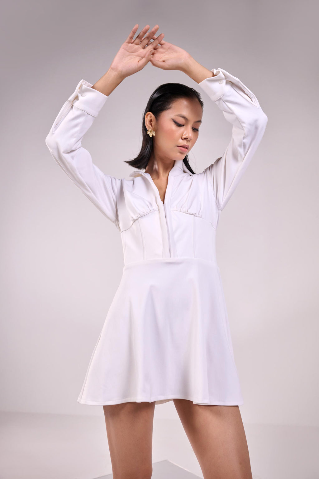 Bustier Shirt Dress